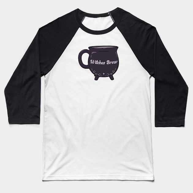 Witches Brew Baseball T-Shirt by SkullFern